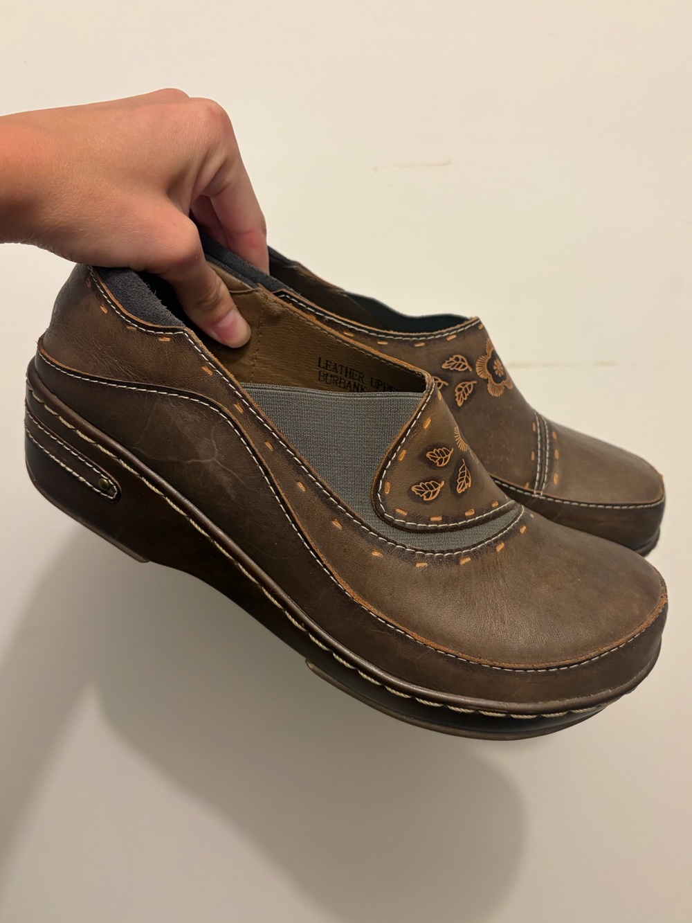 Spring Step L'Artiste Burbank Leather Clogs size EU 41 US 9.5-10